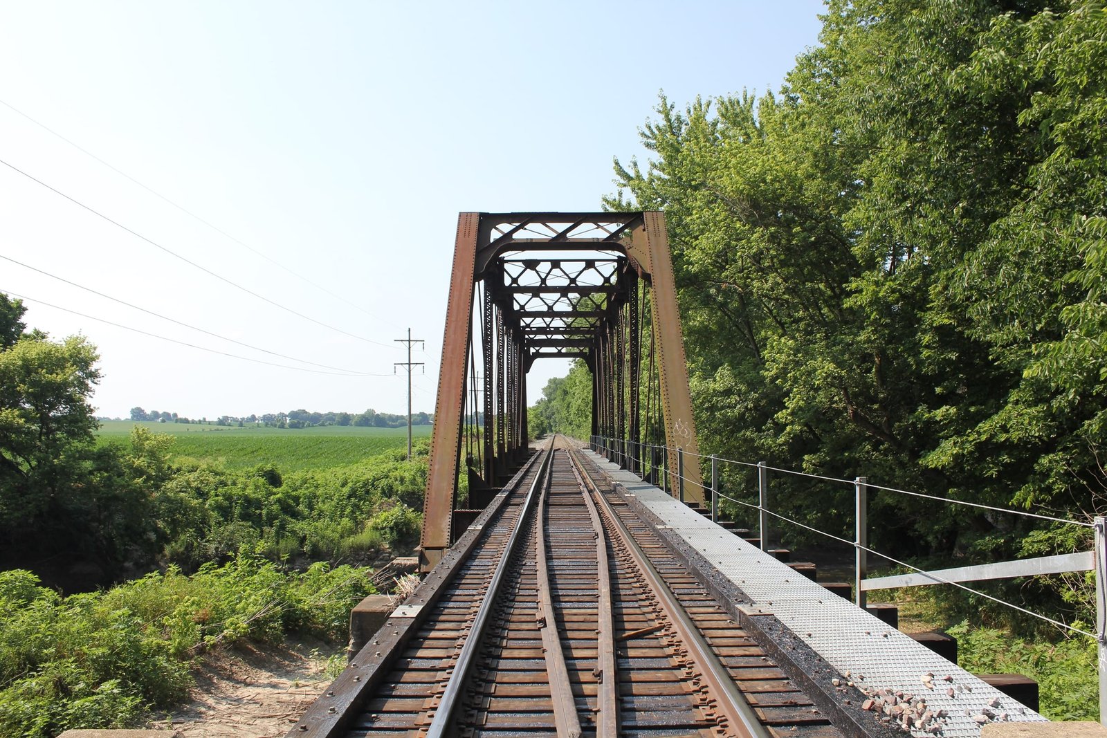 Looking south
